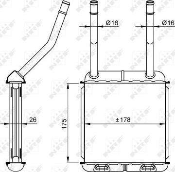 NRF 58147 - Топлообменник, отопление на вътрешното пространство vvparts.bg