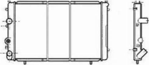 NRF 58186 - Радиатор, охлаждане на двигателя vvparts.bg