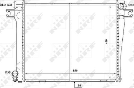 NRF 58338 - Радиатор, охлаждане на двигателя vvparts.bg