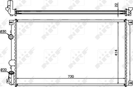 NRF 58321 - Радиатор, охлаждане на двигателя vvparts.bg