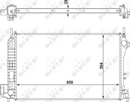 NRF 58294 - Радиатор, охлаждане на двигателя vvparts.bg