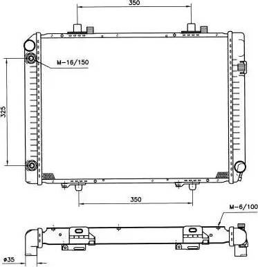 NRF 58208 - Радиатор, охлаждане на двигателя vvparts.bg