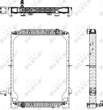 NRF 539568 - Радиатор, охлаждане на двигателя vvparts.bg