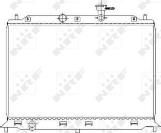 NRF 53491 - Радиатор, охлаждане на двигателя vvparts.bg