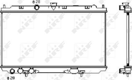 NRF 53427 - Радиатор, охлаждане на двигателя vvparts.bg