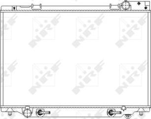 NRF 53539 - Радиатор, охлаждане на двигателя vvparts.bg