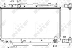 NRF 53572 - Радиатор, охлаждане на двигателя vvparts.bg