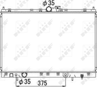 NRF 53690 - Радиатор, охлаждане на двигателя vvparts.bg