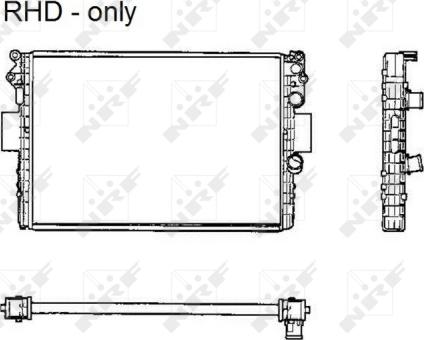 NRF 53623 - Радиатор, охлаждане на двигателя vvparts.bg