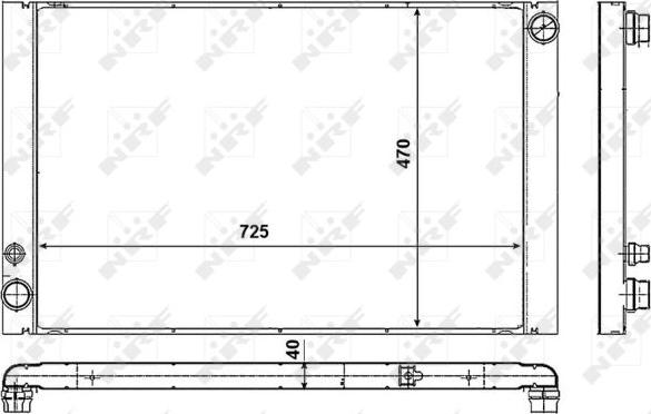 NRF 53018 - Радиатор, охлаждане на двигателя vvparts.bg