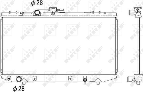 NRF 53269 - Радиатор, охлаждане на двигателя vvparts.bg