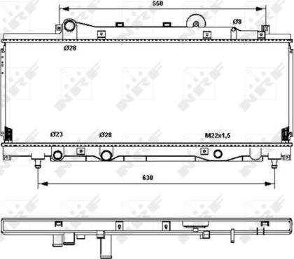 NRF 53202 - Радиатор, охлаждане на двигателя vvparts.bg