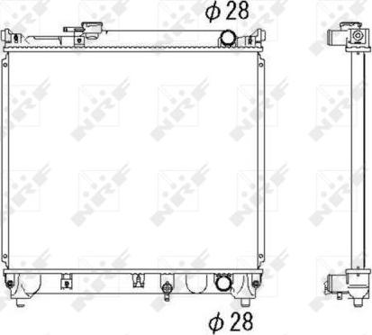 NRF 53279 - Радиатор, охлаждане на двигателя vvparts.bg