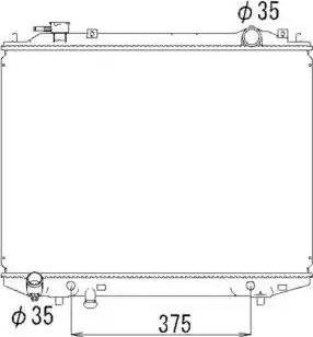 NRF 53793 - Радиатор, охлаждане на двигателя vvparts.bg