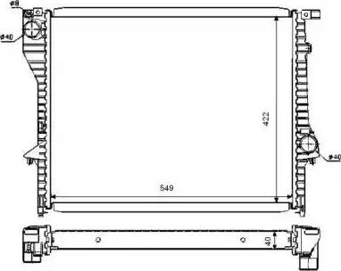 NRF 53730 - Радиатор, охлаждане на двигателя vvparts.bg