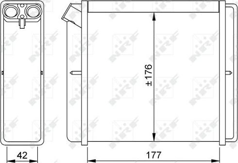 NRF 52219 - Топлообменник, отопление на вътрешното пространство vvparts.bg