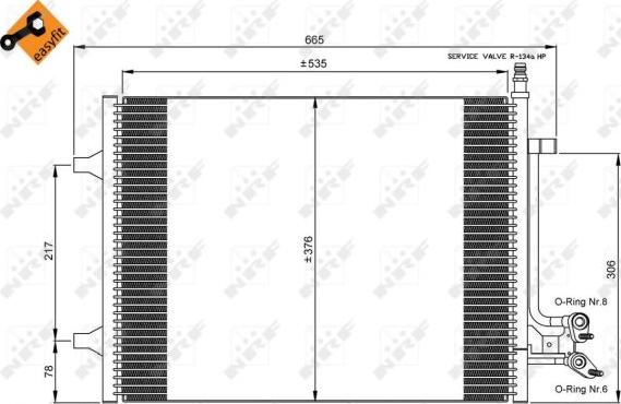 NRF 35904 - Кондензатор, климатизация vvparts.bg