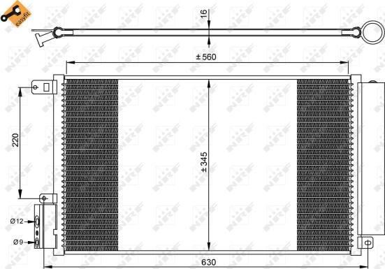 NRF 35939 - Кондензатор, климатизация vvparts.bg