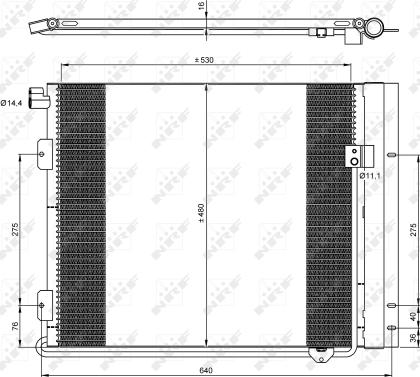 NRF 35933 - Кондензатор, климатизация vvparts.bg