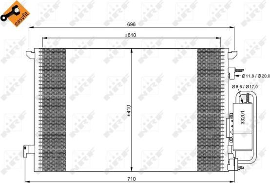 NRF 35929 - Кондензатор, климатизация vvparts.bg