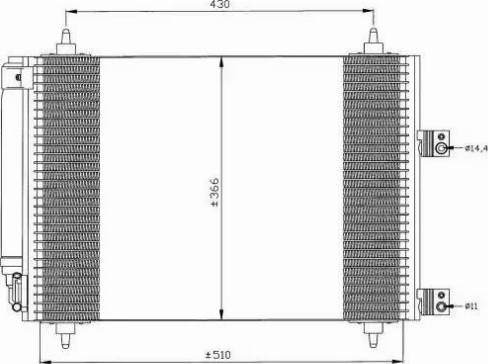 NRF 35446 - Кондензатор, климатизация vvparts.bg