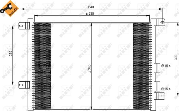 NRF 35590 - Кондензатор, климатизация vvparts.bg