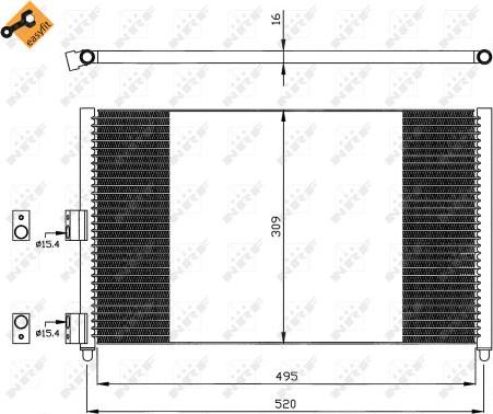 NRF 35502 - Кондензатор, климатизация vvparts.bg