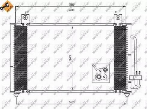 NRF  35511 - Кондензатор, климатизация vvparts.bg