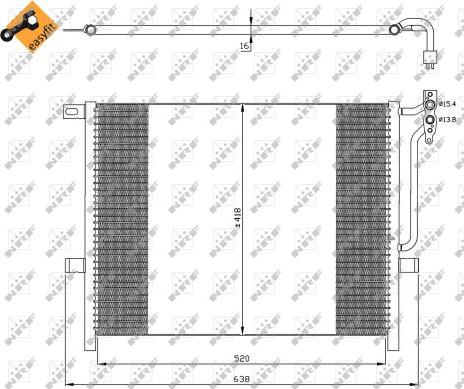 NRF 35589 - Кондензатор, климатизация vvparts.bg