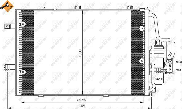 NRF 35530 - Кондензатор, климатизация vvparts.bg