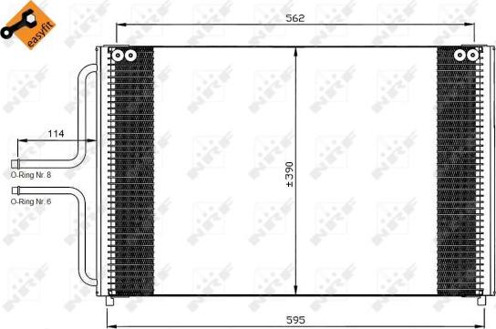 NRF 35533 - Кондензатор, климатизация vvparts.bg