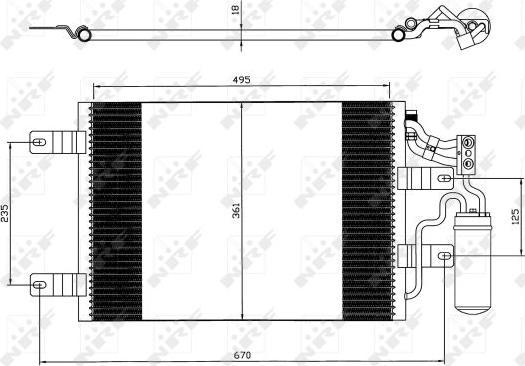 NRF 35646 - Кондензатор, климатизация vvparts.bg