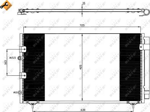 NRF 35609 - Кондензатор, климатизация vvparts.bg