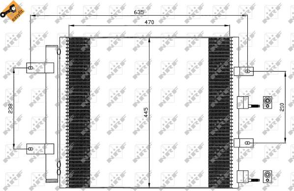 NRF 35604 - Кондензатор, климатизация vvparts.bg