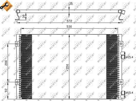 NRF 35608 - Кондензатор, климатизация vvparts.bg