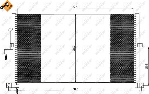 NRF 35603 - Кондензатор, климатизация vvparts.bg