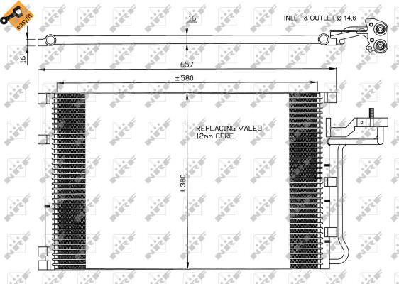 NRF 35616 - Кондензатор, климатизация vvparts.bg