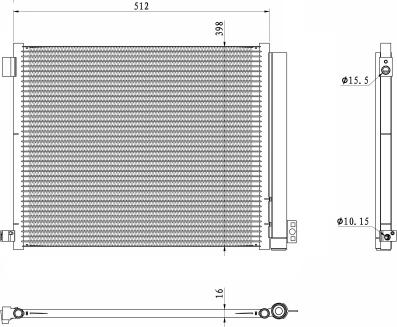 NRF 350469 - Кондензатор, климатизация vvparts.bg