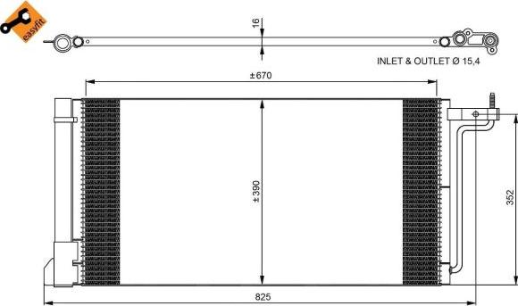 NRF 350051 - Кондензатор, климатизация vvparts.bg