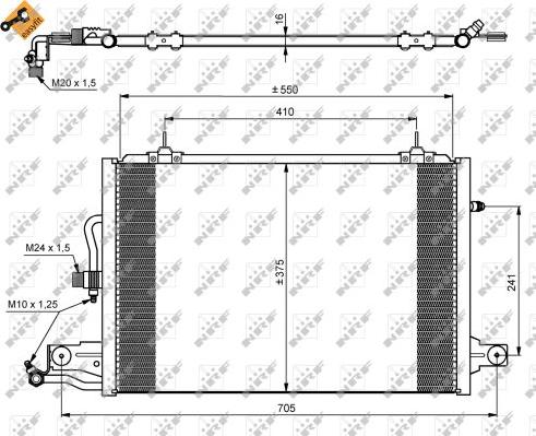 NRF 35031 - Кондензатор, климатизация vvparts.bg