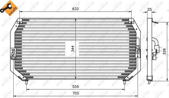 NRF 35193 - Кондензатор, климатизация vvparts.bg