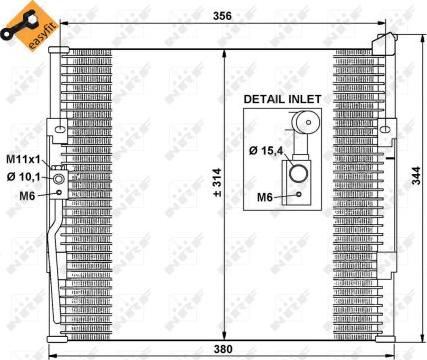 NRF 35146 - Кондензатор, климатизация vvparts.bg