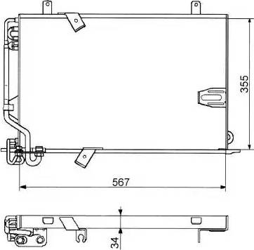 NRF 35186 - Кондензатор, климатизация vvparts.bg