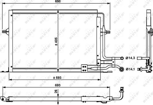 NRF 35139 - Кондензатор, климатизация vvparts.bg