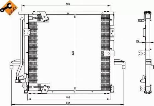 NRF 35133 - Кондензатор, климатизация vvparts.bg