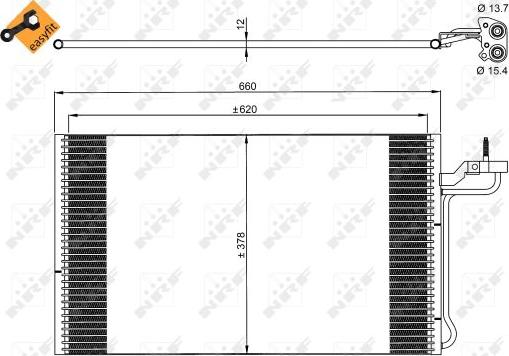 NRF 35882 - Кондензатор, климатизация vvparts.bg