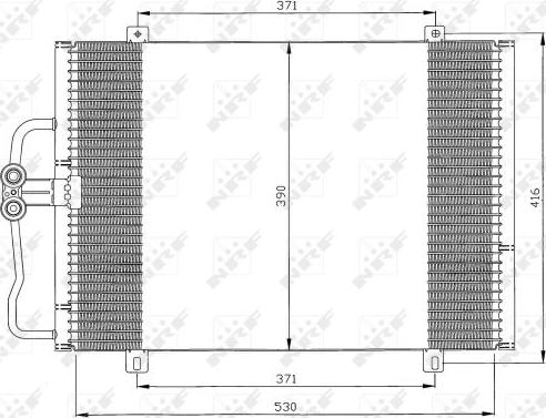 NRF 35833 - Кондензатор, климатизация vvparts.bg