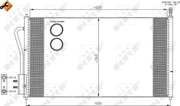 NRF 35345 - Кондензатор, климатизация vvparts.bg