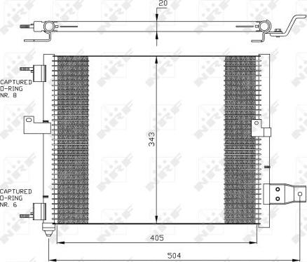 NRF  35360 - Кондензатор, климатизация vvparts.bg