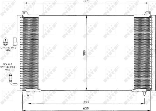 NRF 35378 - Кондензатор, климатизация vvparts.bg